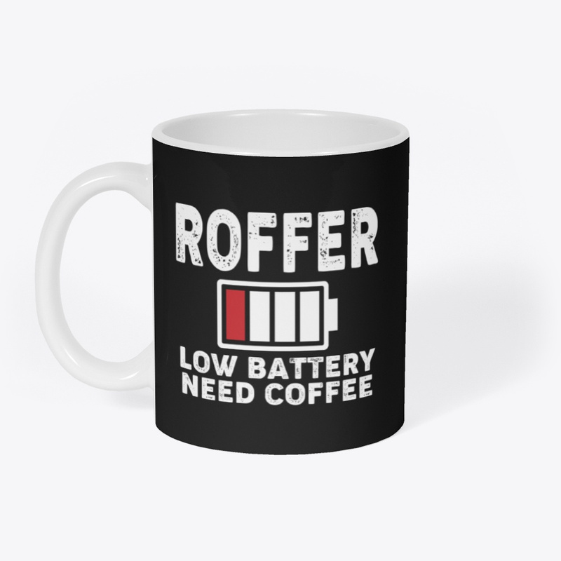 funny roofer mug