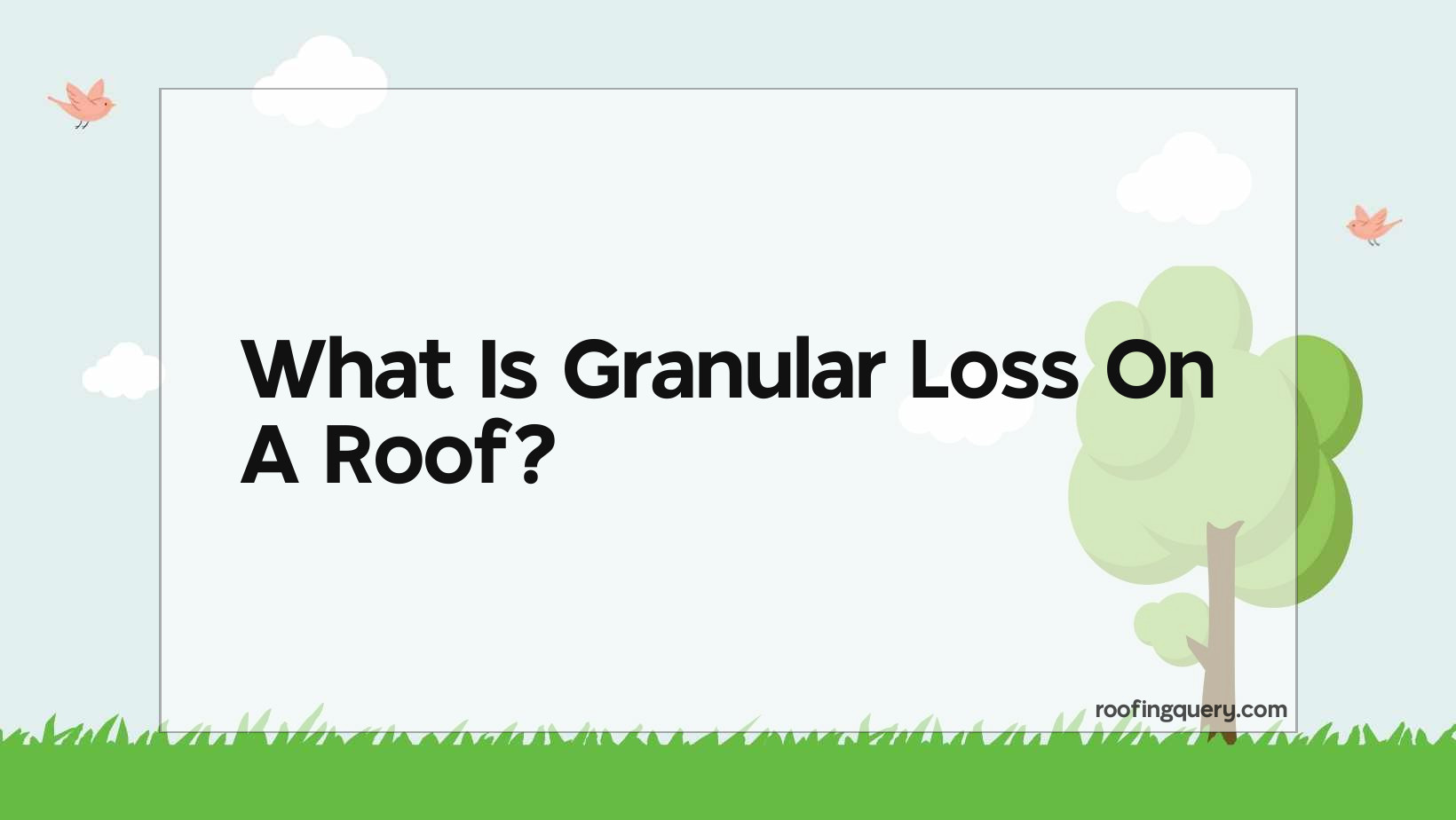 What Is Granular Loss On A Roof