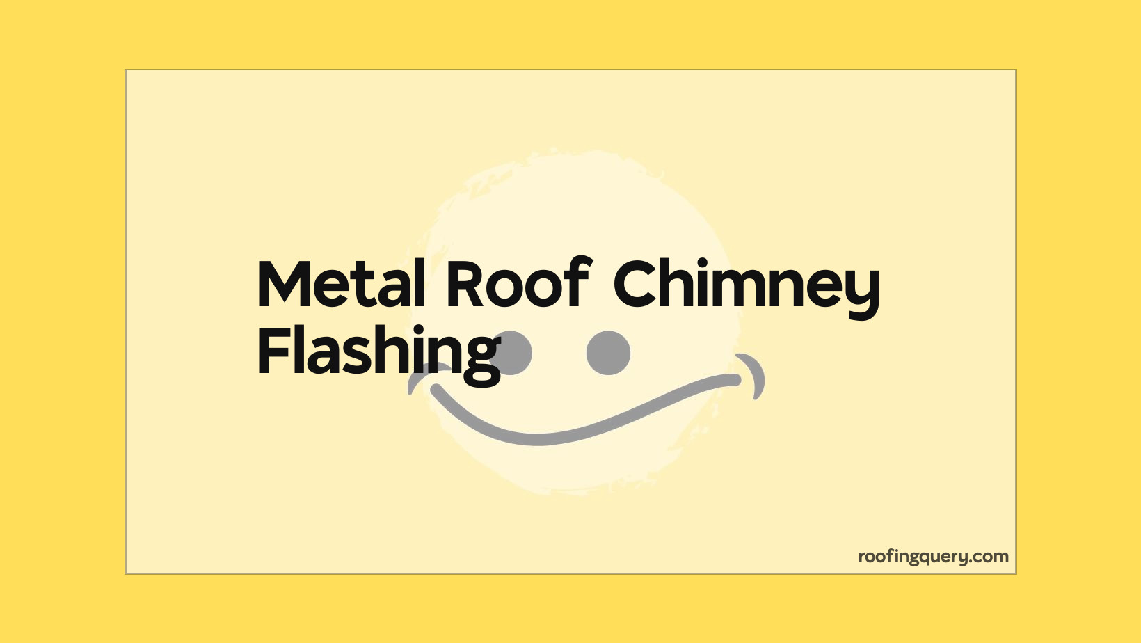 Metal Roof Chimney Flashing