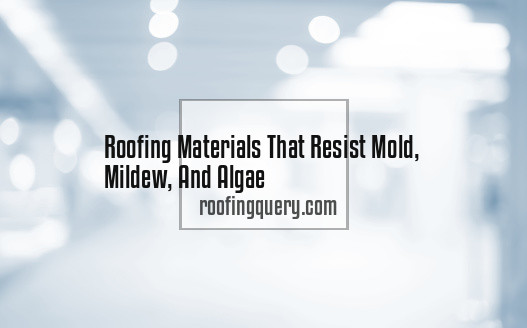 Roofing Materials That Resist Mold, Mildew, And Algae